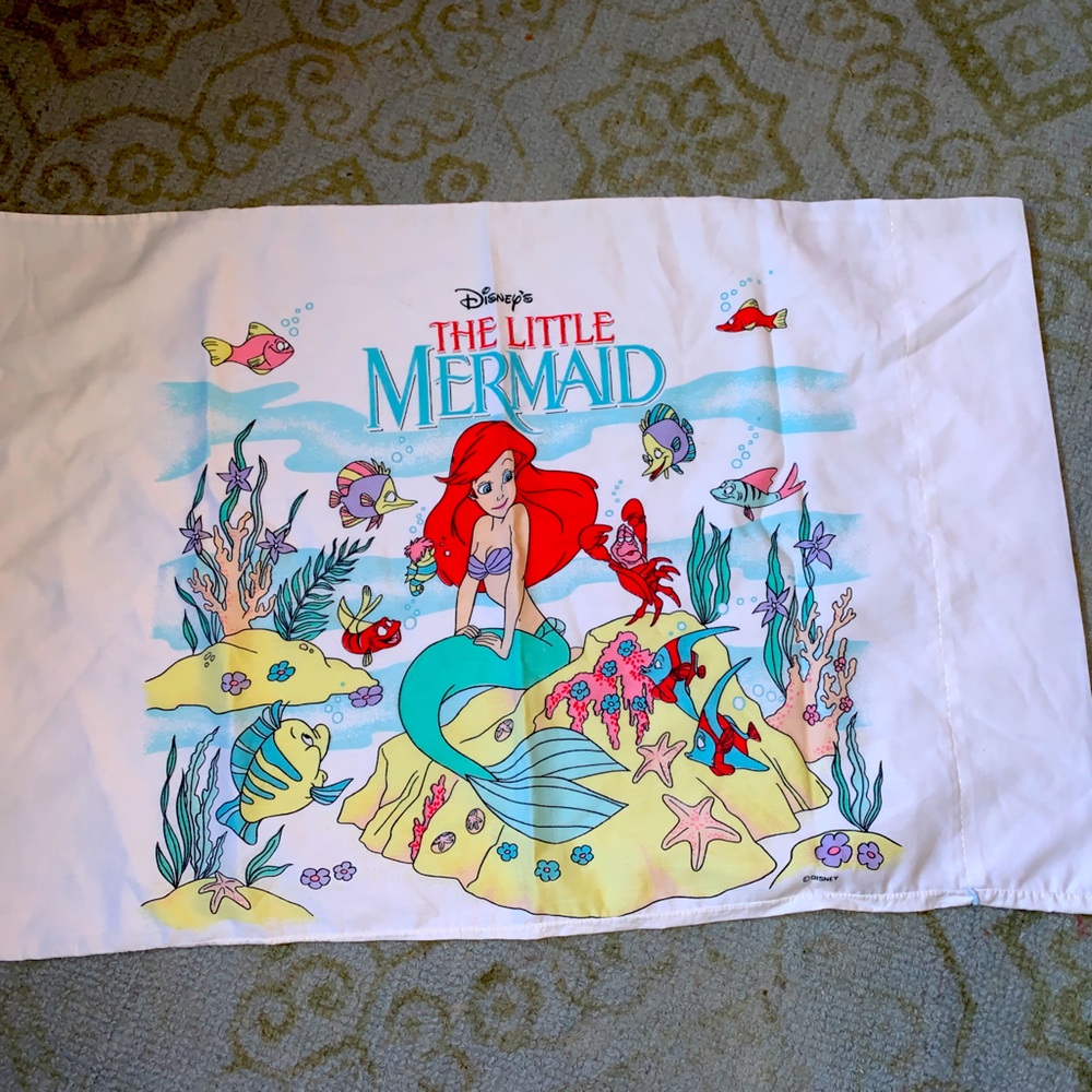 Vintage Disney’s The Little Mermaid Standard Pillowcase
